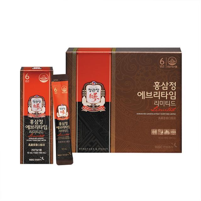 [KGC Cheong Kwan Jang] Korean Red Ginseng EveryTime Limited 10ml x 30 Sticks - Daebak