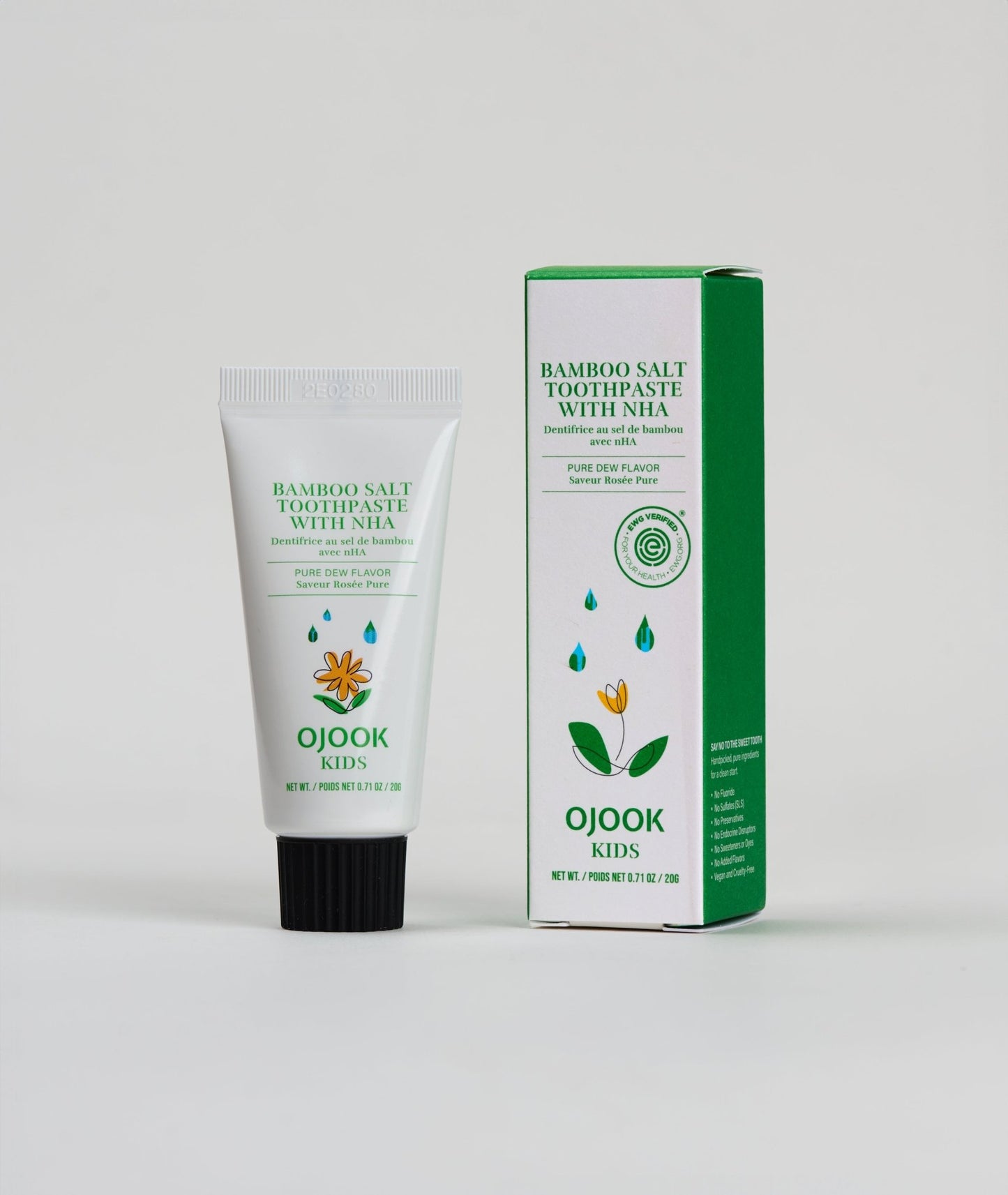 Kids Bamboo Salt Toothpaste with nHA - Pure Dew - Daebak