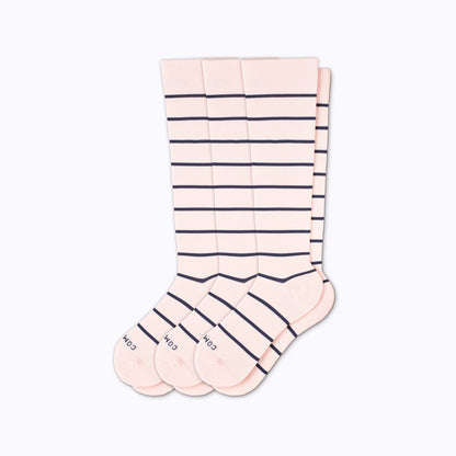 Knee-High Compression Socks - 3 Pack Stripes - Daebak