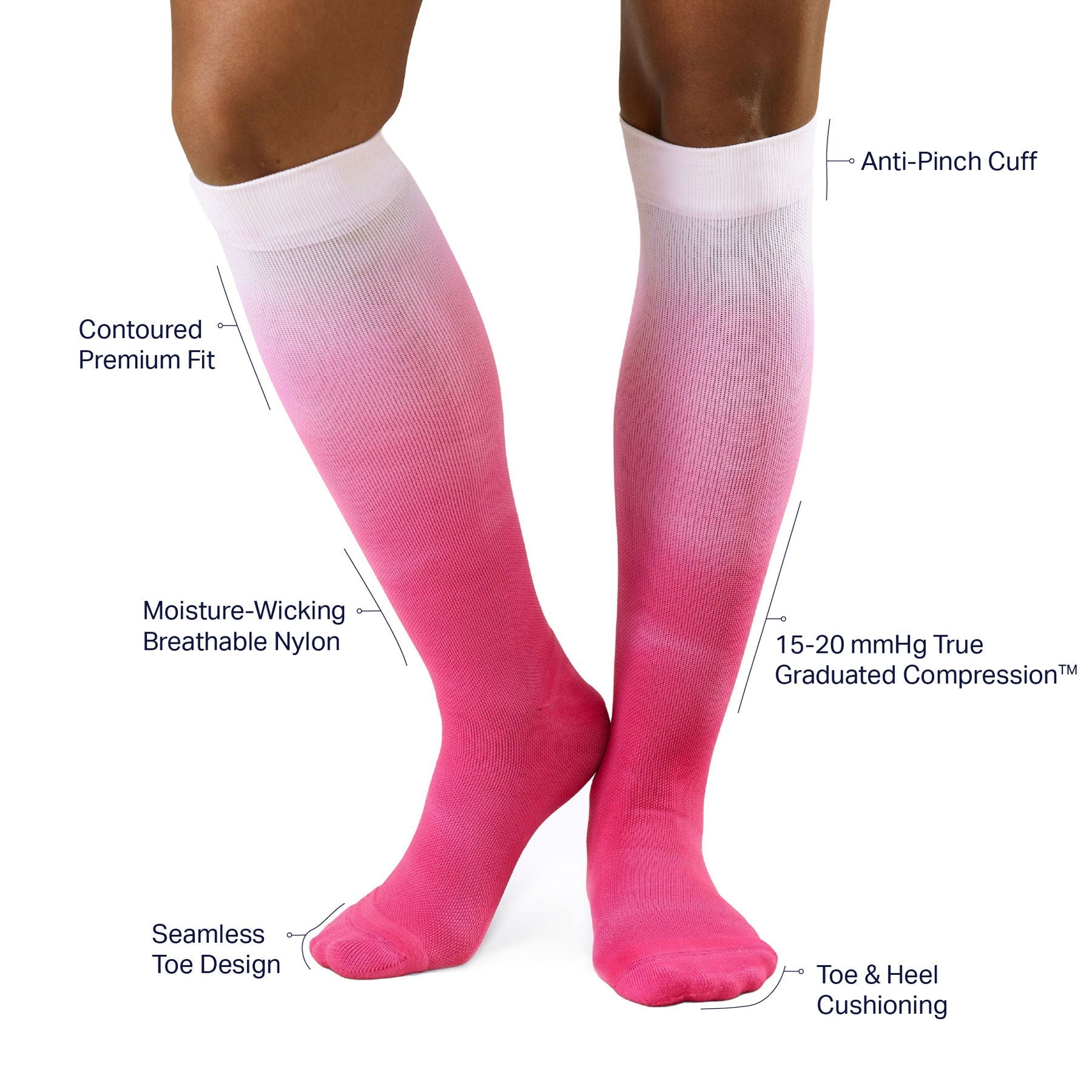 Knee-High Compression Socks - Ombre - Daebak