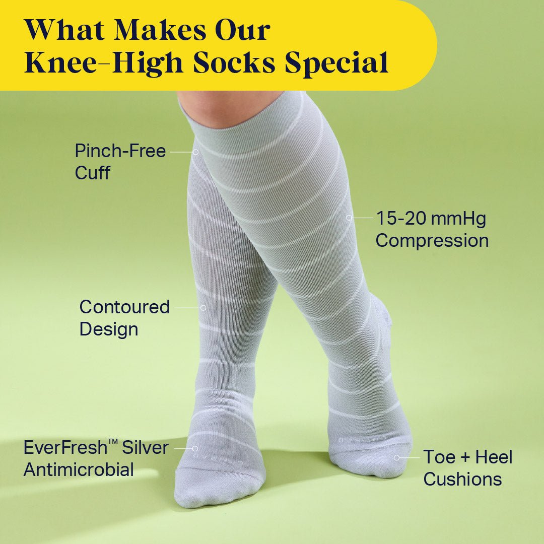 Knee-High Compression Socks - Stripes - Daebak