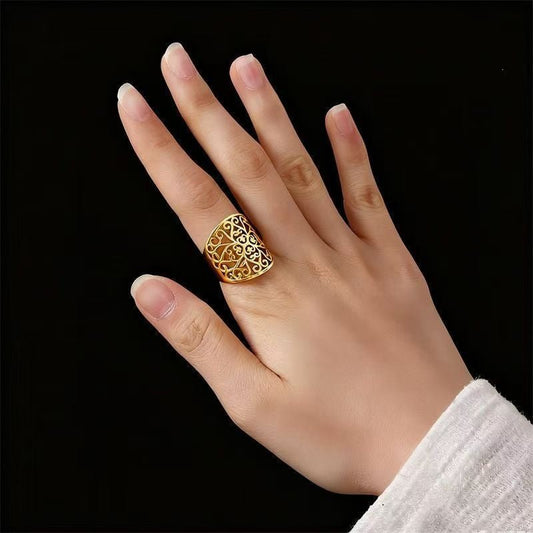 Korean Artistic Adjustable Index Finger Little Rings - Daebak