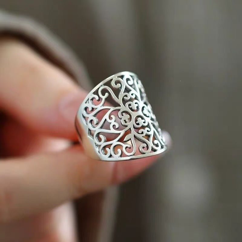 Korean Artistic Adjustable Index Finger Little Rings - Daebak