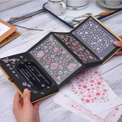 Korean Cherry Blossom Petal Stickers | Sakura Scrapbook and Stationery Set - Daebak