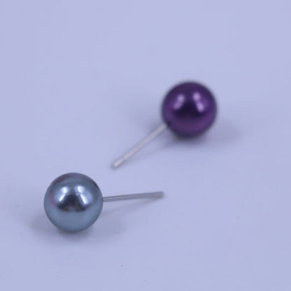 Korean Fashion Natural Imitation Pearl Ear Pairs Of Peach Hearts Stud Earrings - Daebak