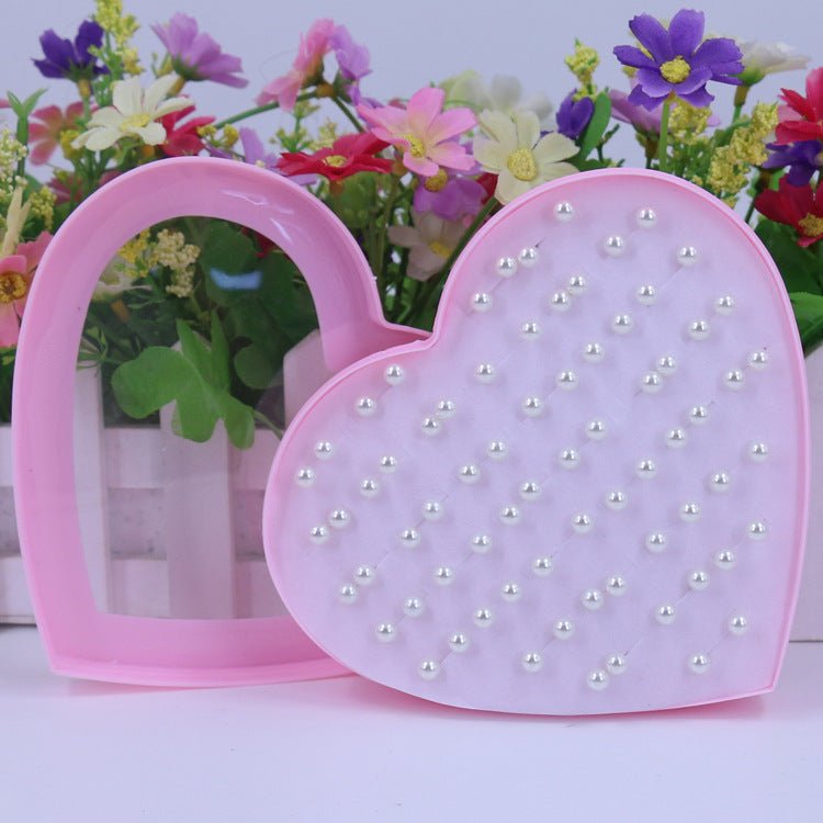 Korean Fashion Natural Imitation Pearl Ear Pairs Of Peach Hearts Stud Earrings - Daebak