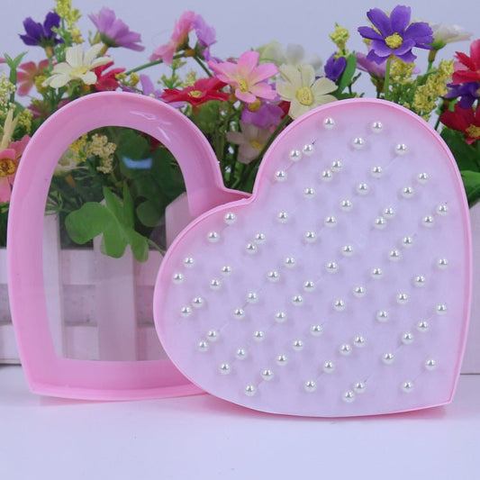 Korean Fashion Natural Imitation Pearl Ear Pairs Of Peach Hearts Stud Earrings - Daebak