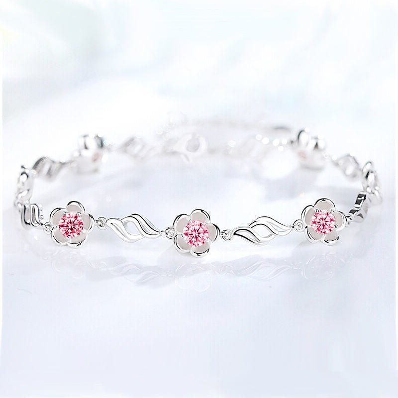 Korean Girlfriends Five Flowers Sweet Super Fairy Small Gifts Bracelets - Daebak