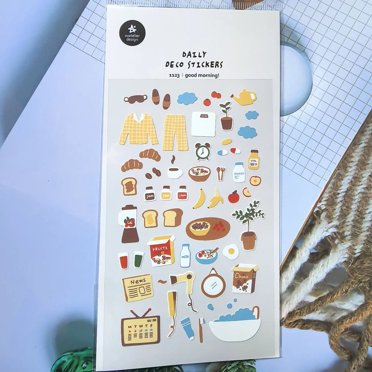 Korean Import Breakfast Stickers Set | Scrapbooking and Journaling Decor - Daebak