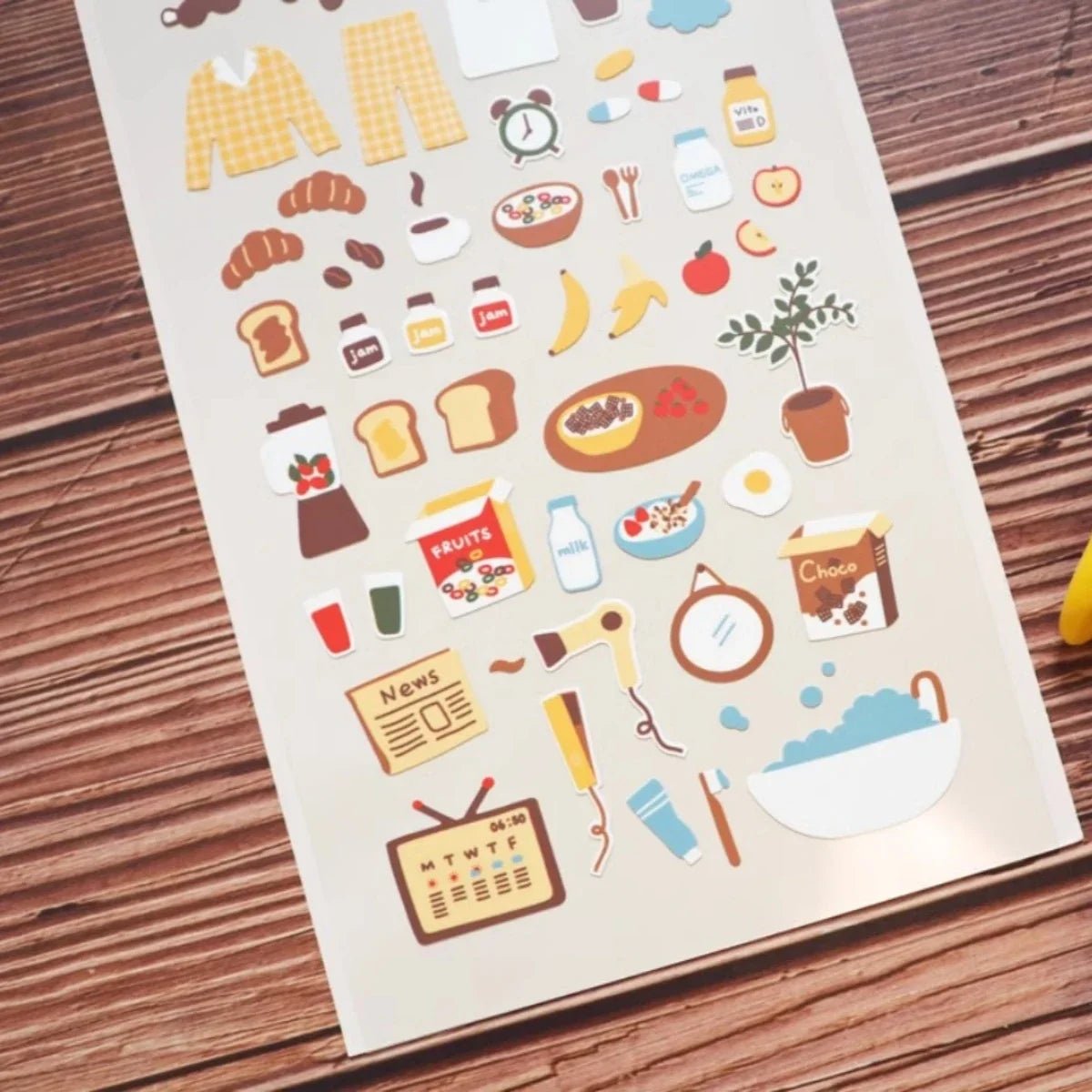 Korean Import Breakfast Stickers Set | Scrapbooking and Journaling Decor - Daebak