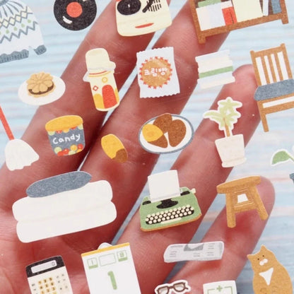 Korean Import Suatelier Grandapa's Room Paper Stickers | Scrapbooking DIY Decorative Supply - Daebak