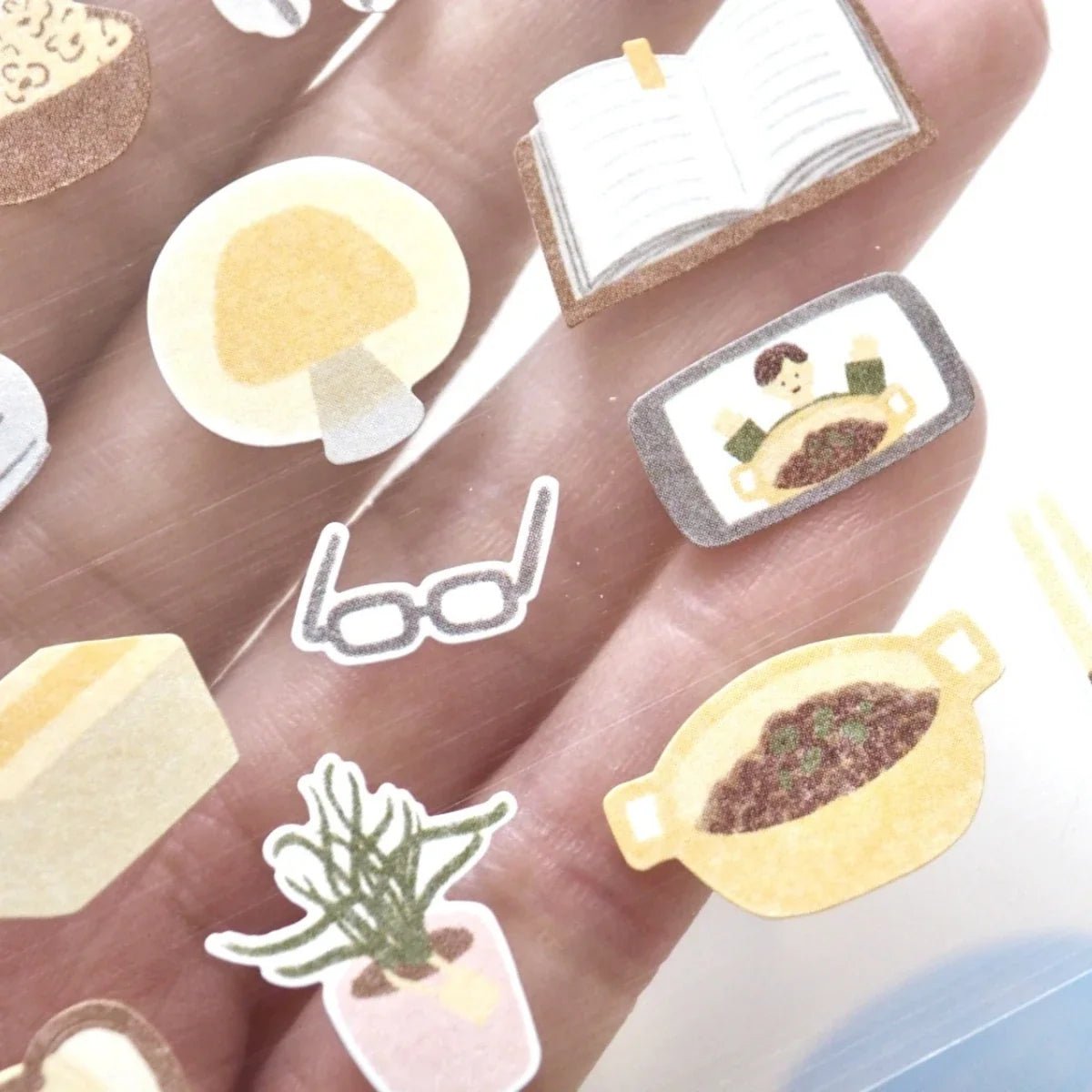 Korean Import Suatelier Lazy Sunday Stickers | Cute Scrapbooking and DIY Journal Decor - Daebak