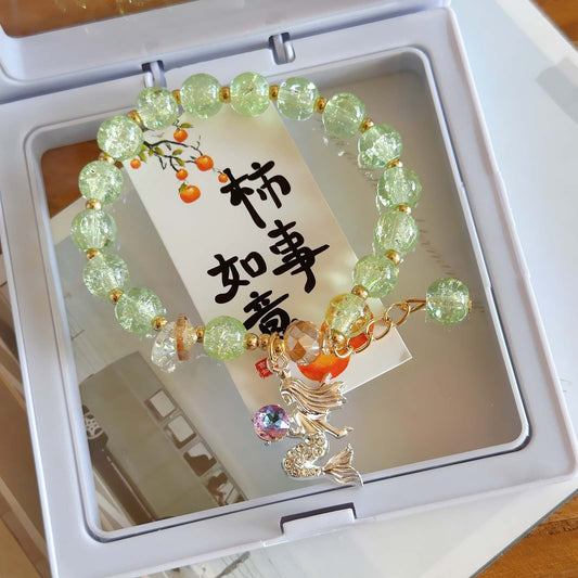 Korean Princess Female Hot Flower Beaded Bracelets - Daebak