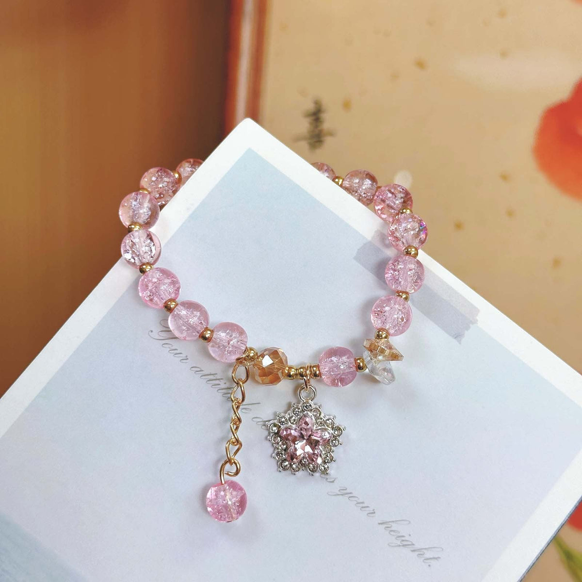 Korean Princess Female Hot Flower Beaded Bracelets - Daebak