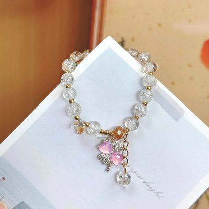 Korean Princess Female Hot Flower Beaded Bracelets - Daebak