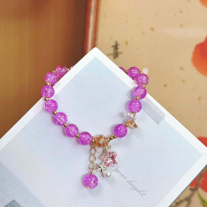 Korean Princess Female Hot Flower Beaded Bracelets - Daebak