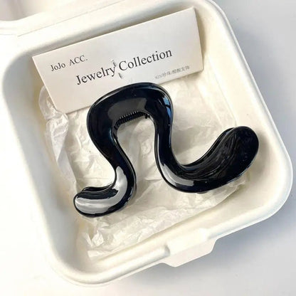 ⚑Korean Simple Matte Hair Clips Retro Geometric Claw Clips Elegant Premium Half-Up Hair Clips Shark Clip - Daebak