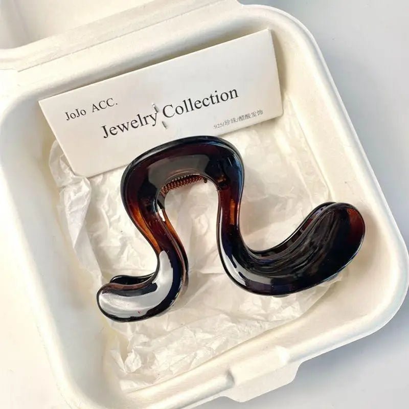 ⚑Korean Simple Matte Hair Clips Retro Geometric Claw Clips Elegant Premium Half-Up Hair Clips Shark Clip - Daebak