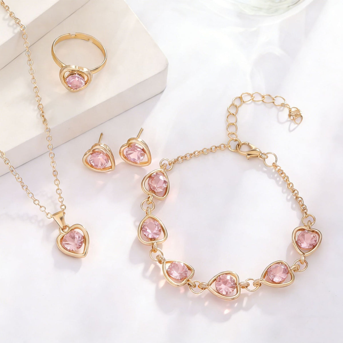 Korean Style Elegant Female Pink Dripping Butterfly Bracelets - Daebak