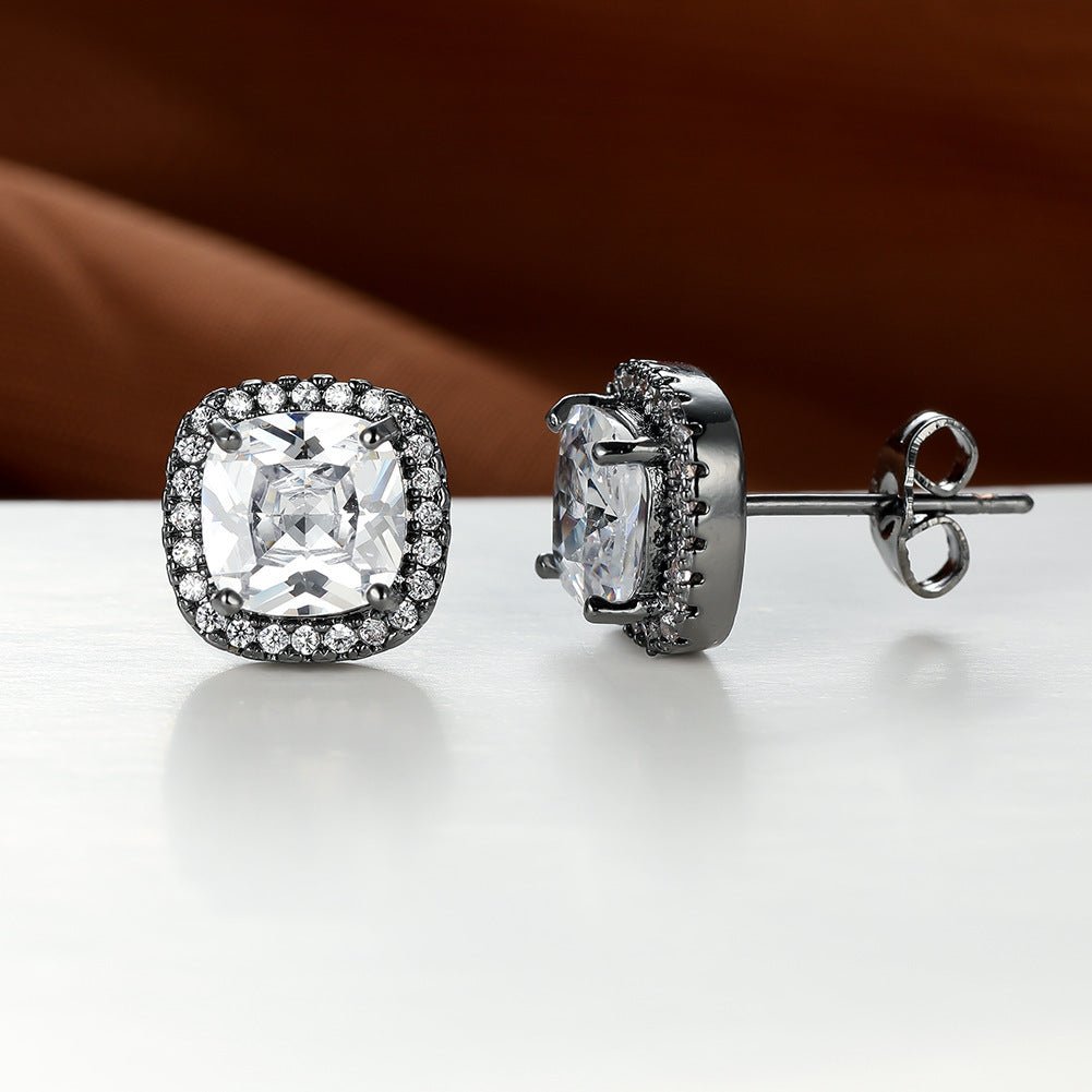 Korean Style Fashion Ear Clips Diamond Full Rhinestone Zircon Earrings - Daebak