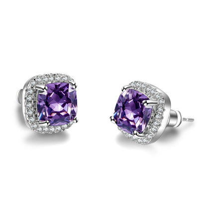 Korean Style Fashion Ear Clips Diamond Full Rhinestone Zircon Earrings - Daebak
