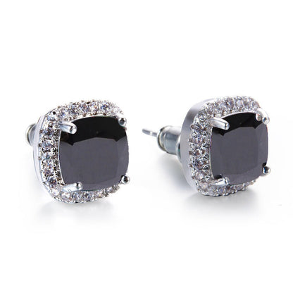 Korean Style Fashion Ear Clips Diamond Full Rhinestone Zircon Earrings - Daebak