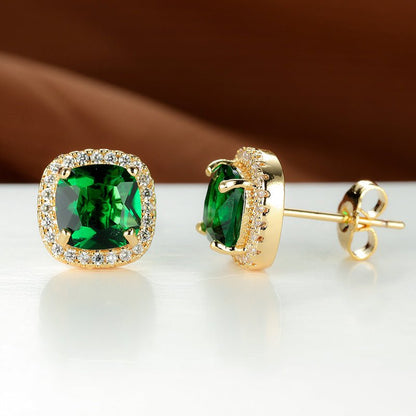 Korean Style Fashion Ear Clips Diamond Full Rhinestone Zircon Earrings - Daebak