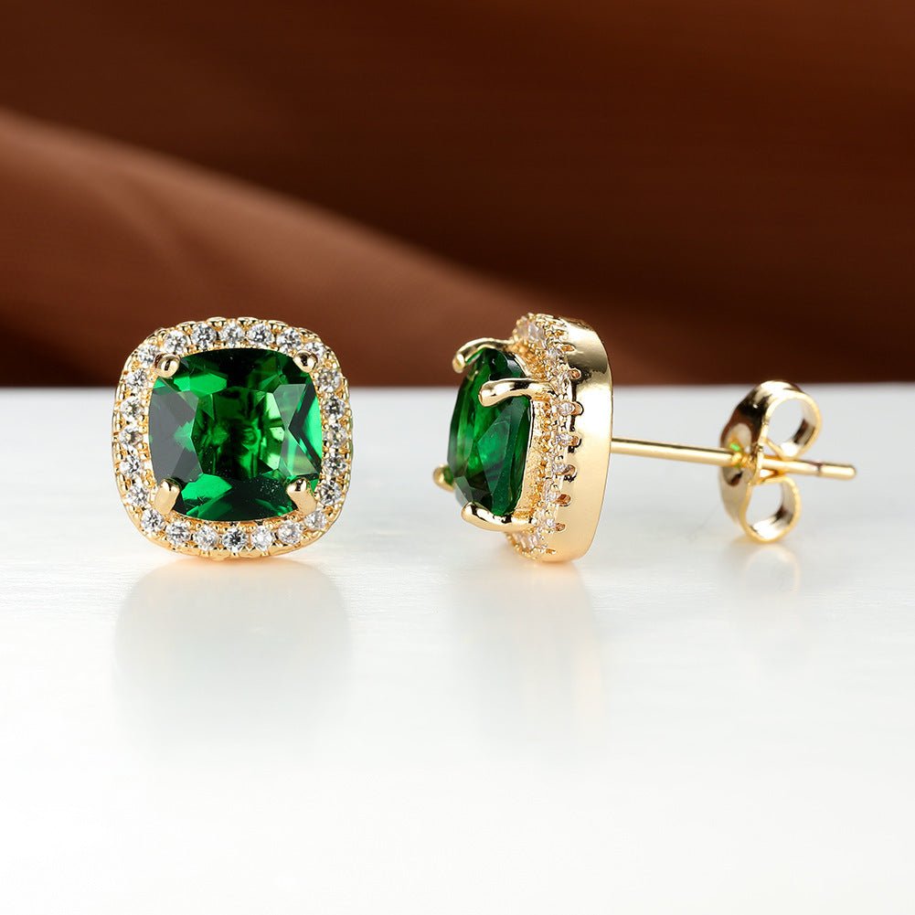 Korean Style Fashion Ear Clips Diamond Full Rhinestone Zircon Earrings - Daebak