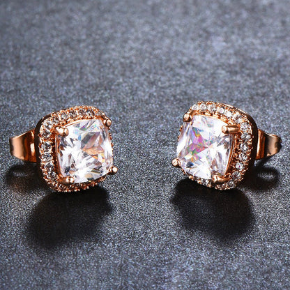 Korean Style Fashion Ear Clips Diamond Full Rhinestone Zircon Earrings - Daebak