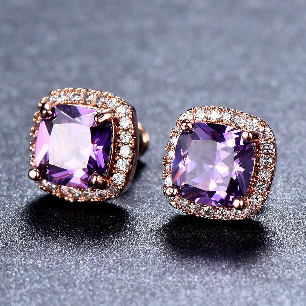 Korean Style Fashion Ear Clips Diamond Full Rhinestone Zircon Earrings - Daebak