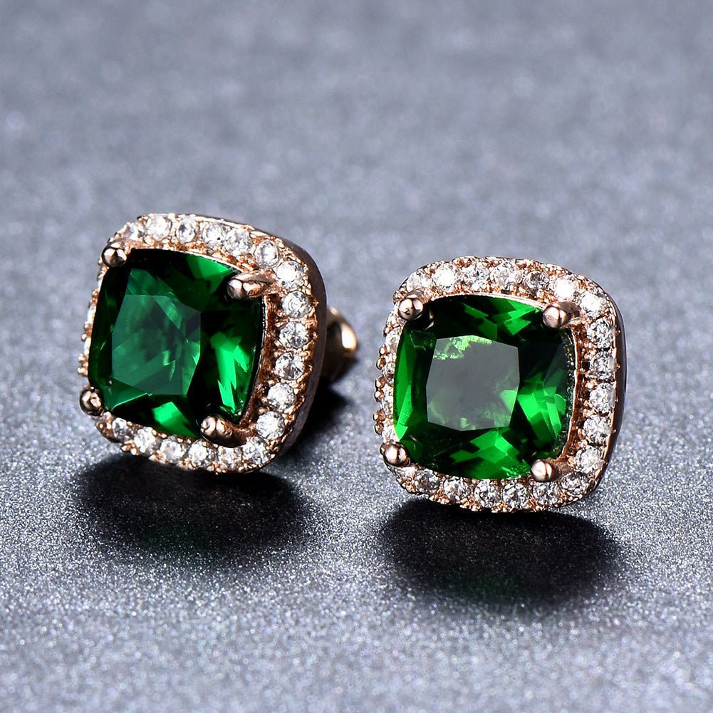 Korean Style Fashion Ear Clips Diamond Full Rhinestone Zircon Earrings - Daebak