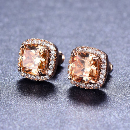 Korean Style Fashion Ear Clips Diamond Full Rhinestone Zircon Earrings - Daebak