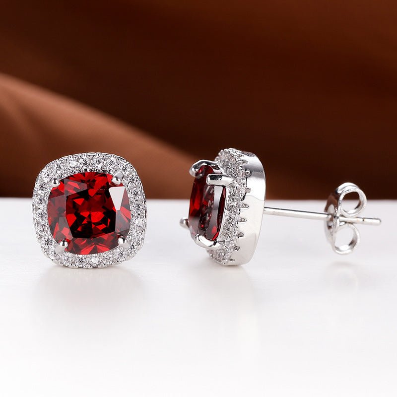 Korean Style Fashion Ear Clips Diamond Full Rhinestone Zircon Earrings - Daebak