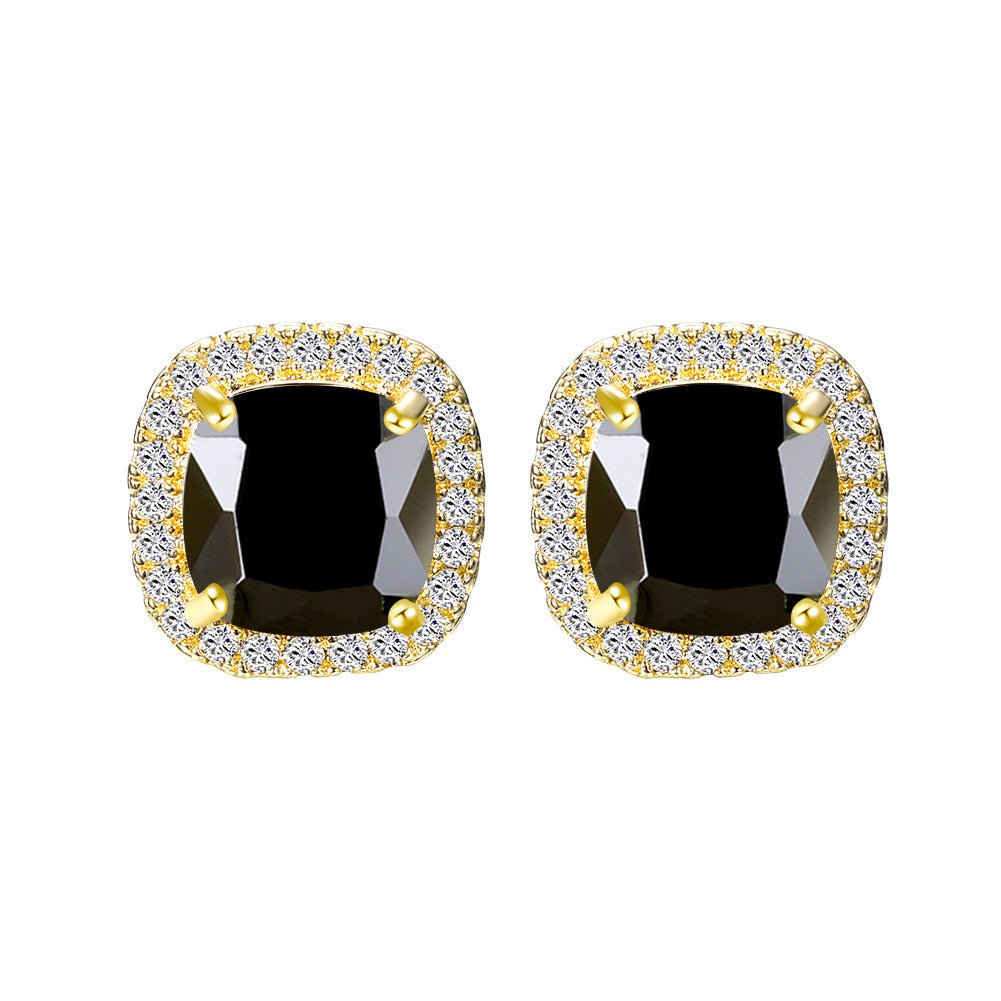 Korean Style Fashion Ear Clips Diamond Full Rhinestone Zircon Earrings - Daebak