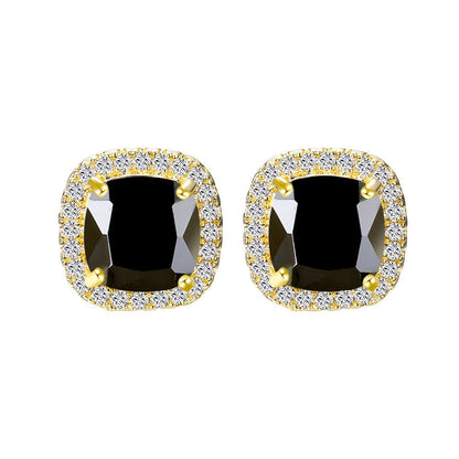 Korean Style Fashion Ear Clips Diamond Full Rhinestone Zircon Earrings - Daebak
