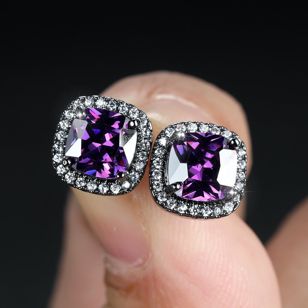 Korean Style Fashion Ear Clips Diamond Full Rhinestone Zircon Earrings - Daebak