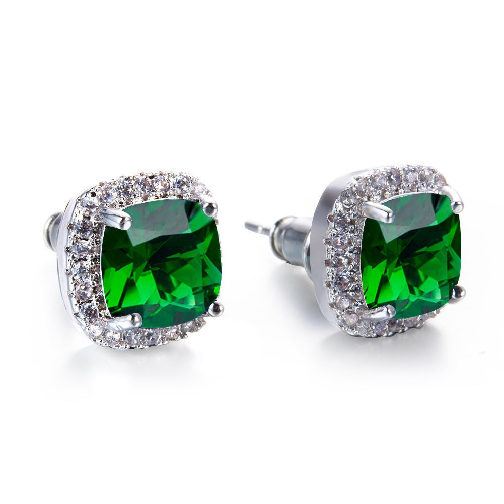 Korean Style Fashion Ear Clips Diamond Full Rhinestone Zircon Earrings - Daebak