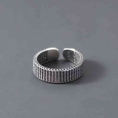 Korean Style High Street Retro Line Winding Cool Unisex Female Rings - Daebak