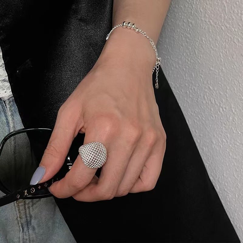 Korean Style High Street Retro Line Winding Cool Unisex Female Rings - Daebak