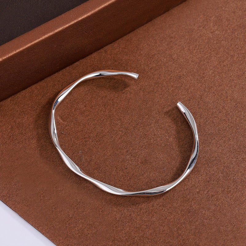 Korean Style Mobius Artistic Design Light Simple Elegant Glossy Bracelets - Daebak