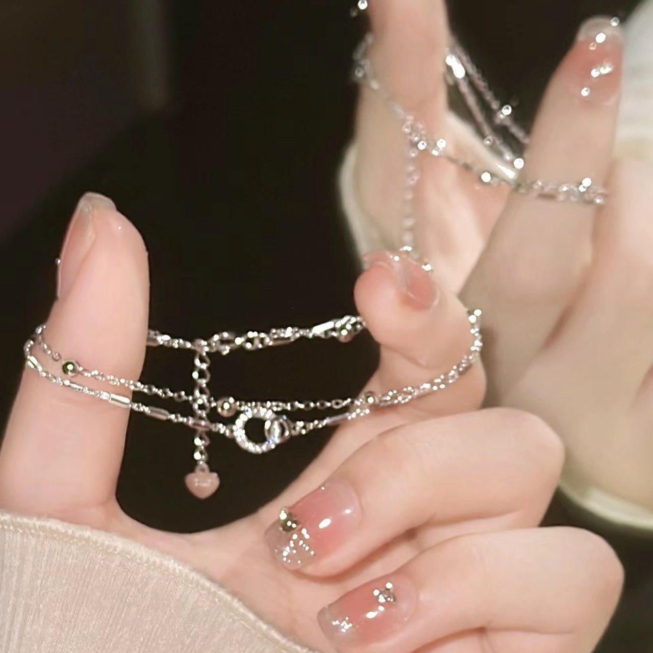 Korean Style Mori Female Girlfriends Heart-shaped Bracelets - Daebak