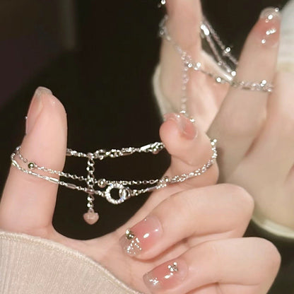 Korean Style Mori Female Girlfriends Heart-shaped Bracelets - Daebak