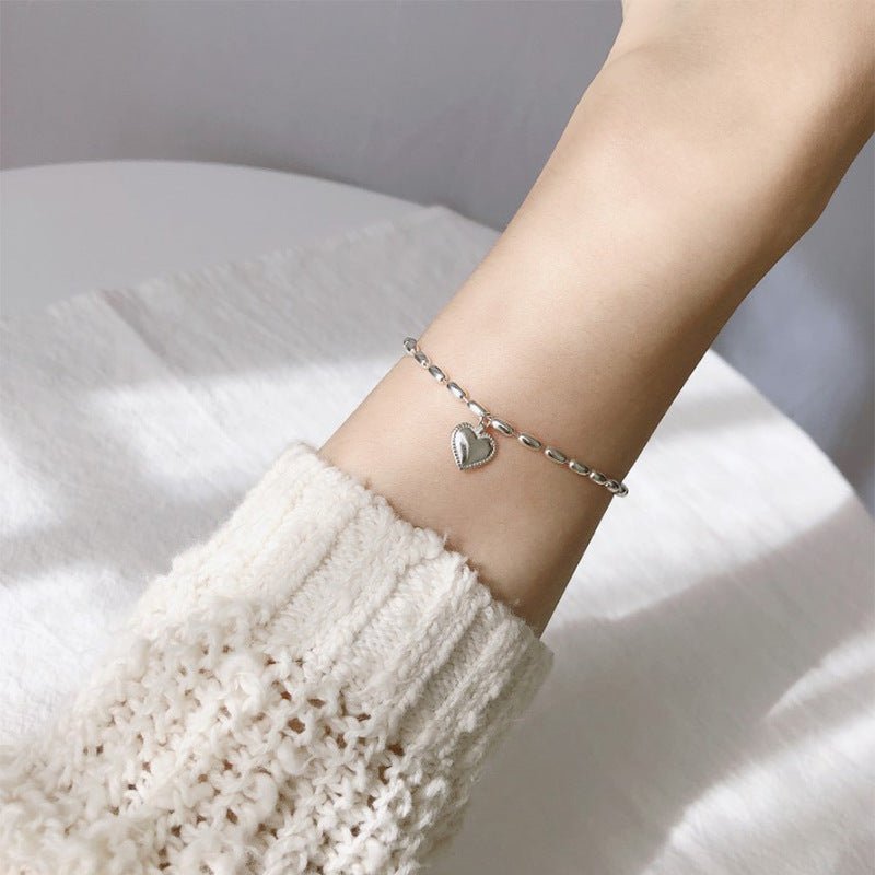 Korean Style Mori Female Girlfriends Heart-shaped Bracelets - Daebak