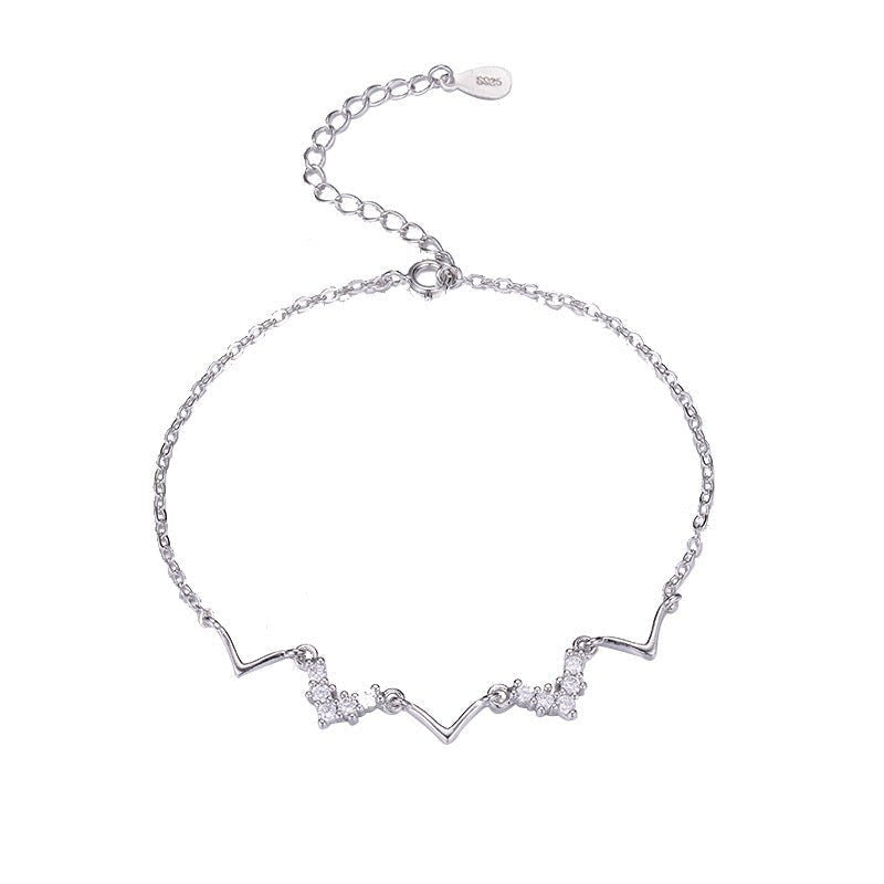 Korean Style Mori Female Girlfriends Heart-shaped Bracelets - Daebak