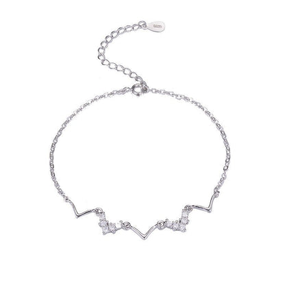 Korean Style Mori Female Girlfriends Heart-shaped Bracelets - Daebak