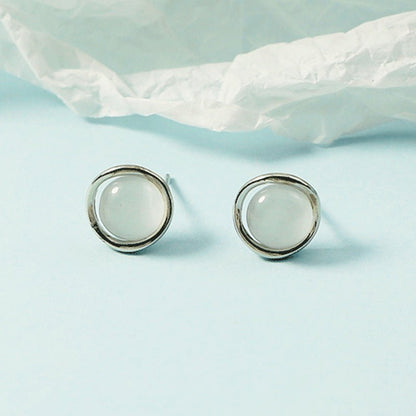Korean Style Sense Of Design Niche Stud Earrings - Daebak