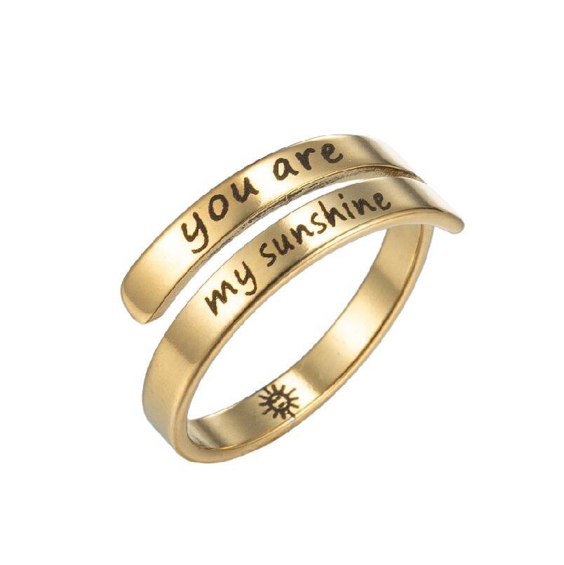 Korean Style Stainless Steel Letters Niche Retro Distressed English Double Bracelets - Daebak