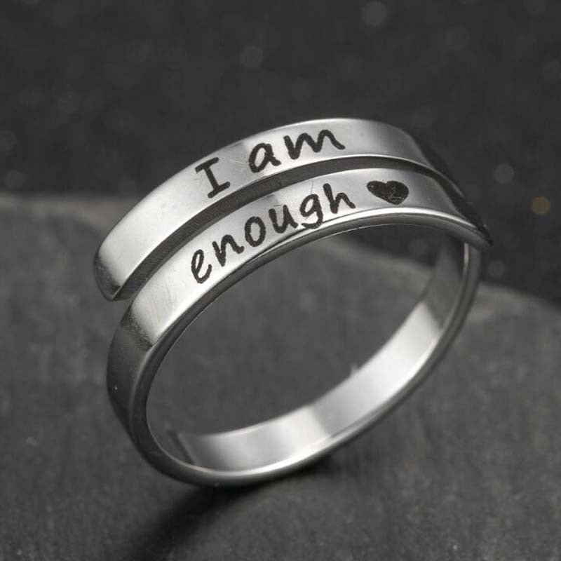 Korean Style Stainless Steel Letters Niche Retro Distressed English Double Bracelets - Daebak