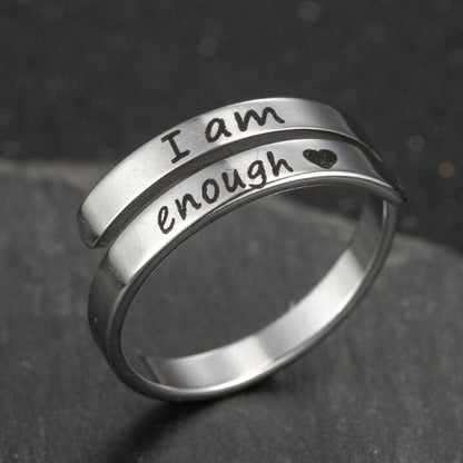 Korean Style Stainless Steel Letters Niche Retro Distressed English Double Bracelets - Daebak