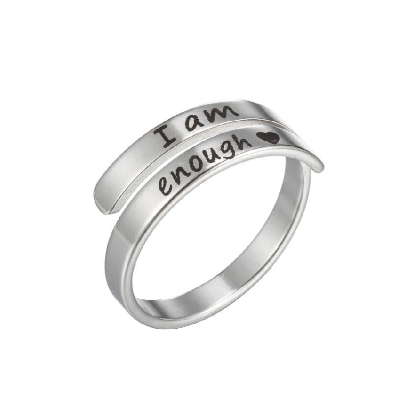 Korean Style Stainless Steel Letters Niche Retro Distressed English Double Bracelets - Daebak